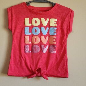 Falls Creek "Love" Short Sleeve T-Shirt Size 18 Months NWOT